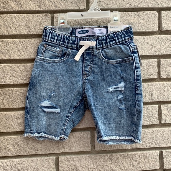 Old Navy Karate Slim Cutoff Distressed Denim Shorts Size 5 - Picture 1 of 10